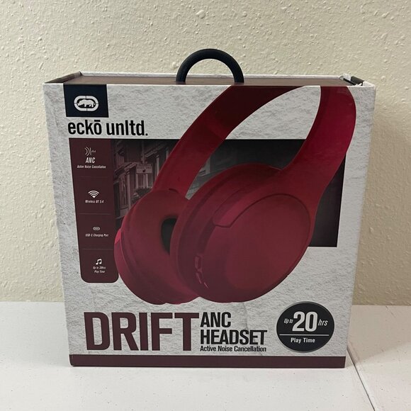 Ecko Unlimited Drift ANC Red Headset - Picture 3 of 11